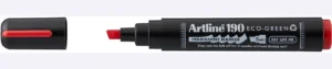 Artline permanent marker Drysafe 190 Eco-Green, 2-5 mm, schuine punt, rood — permanent markers