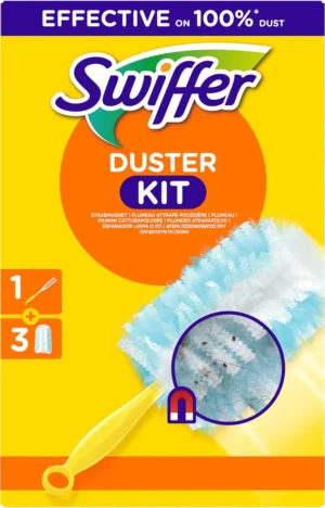 Swiffer Duster Trap & Lock kit + 3 stofdoekjes — schoonmaakbenodigdheden