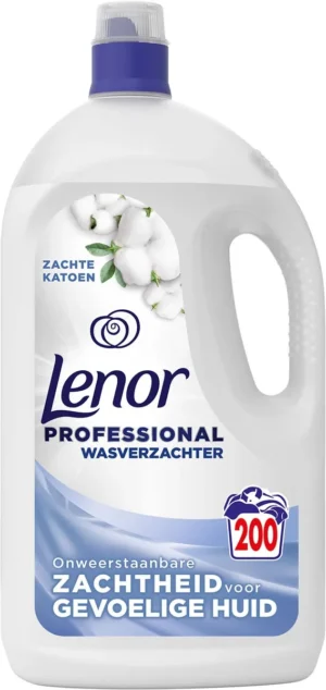 Lenor Professional wasverzachter Soft Cotton, flacon van 4 liter — wasproduct