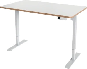 Leitz Ergo Zit/Sta bureau, ft blad 140 x 80 cm, elektrisch, op voet — bureauset