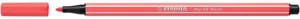 STABILO Pen 68 viltstift - neon rood, punt 1,4 mm — productfoto 2