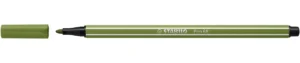 STABILO Pen 68 viltstift in mosgroen met punt van 1,4 mm
