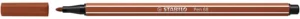 STABILO Pen 68 viltstift rood-bruin (marron rouille) — productfoto 2