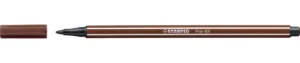 STABILO Pen 68 viltstift in de kleur bruin met punt van 1,4 mm