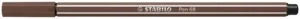 STABILO Pen 68 viltstift in de kleur omber met punt van 1,4 mm