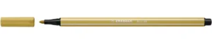 STABILO Pen 68 viltstift in de kleur kakigroen met punt van 1,4 mm