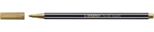 STABILO Pen 68 metallic viltstift in goud met punt van 1,4 mm