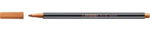 STABILO Pen 68 metallic viltstift in de kleur koper