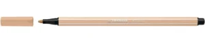 STABILO Pen 68 viltstift in beige met punt van 1,4 mm