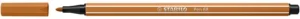 STABILO Pen 68 viltstift - donkeroker — productfoto 2