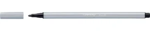 STABILO Pen 68 viltstift in de kleur lichtgrijs met dop