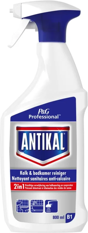 Antikal kalk en badkamerreiniger 2in1, spray van 800 ml — reinigingsproduct