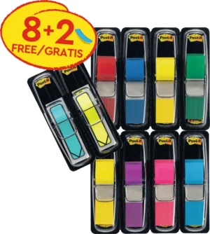 Post-It index, pak van 10 stuks (8 + 2 GRATIS) — tabs - markeren