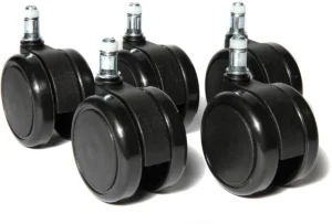 Topstar wielen voor tapijt, diameter 65 mm, pak van 5 stuks — toebehoren voor bureaustoelen