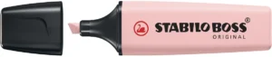 STABILO BOSS ORIGINAL NatureCOLORS Wildflower markeerstift, zachtroze — detail 2