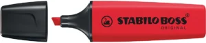 STABILO BOSS ORIGINAL markeerstift, real red — detail 2