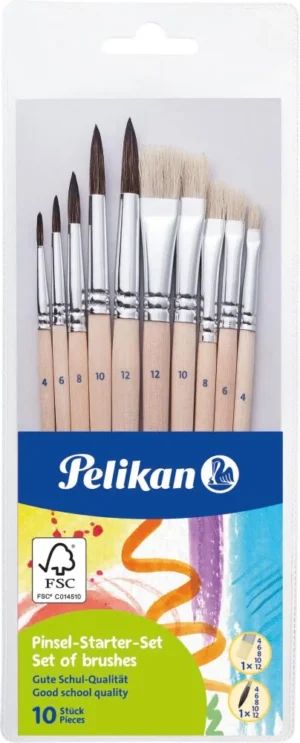 Pelikan penselenset , blister van 10 stuks — penseel