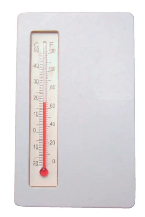 Bouhon magnetische versierthermometer van hout met °C- en °F-aanduiding