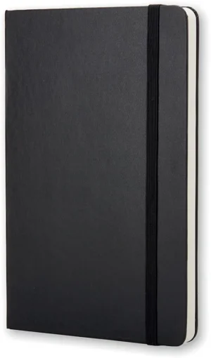 Moleskine notitieboek, ft 9 x 14 cm, effen, harde cover, 192 bladzijden, zwart — detail 2