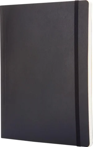 Moleskine notitieboek, ft 19 x 25 cm, gelijnd, soepele cover, 192 blad, zwart