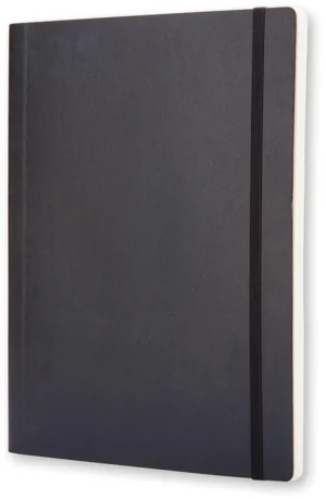 Moleskine notitieboek, ft 19 x 25 cm, geruit, soepele cover, 192 blad, zwart — detail 2