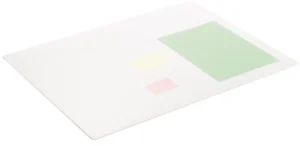 Durable schrijfonderlegger met siergroef, PP, ft 650 x 500 mm, transparant wit — detail 2