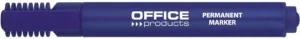OFFICE products permanent marker met beitelpunt in blauw