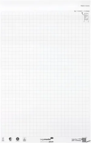Legamaster flipchartpapier Sketch ECO, ft 98 x 65 cm, geruit, 50 vel, pak van 2 stuks — toebehoren voor flipcharts