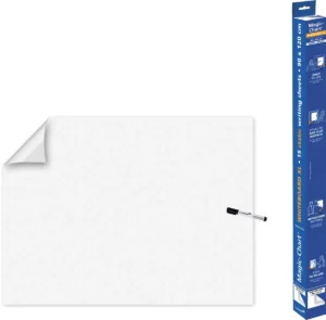 Legamaster Magic-Chart whiteboard folie, ft 90 x 120 cm, wit, effen, rol van 15 vel — toebehoren voor whiteboards