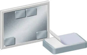 Legamaster blokmagneet, om borden op te hangen, zelfklevend, ft 5 x 7,5 x 1,2 cm — detail 2