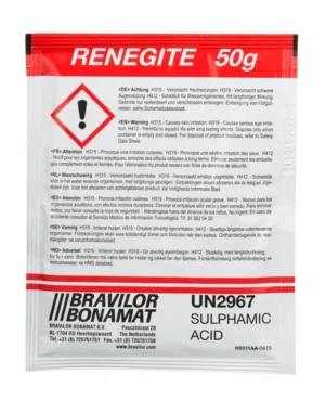 Bravilor Bonamat Renegite, ontkalker voor filterkoffiezetapparaten, doos van 4 x 15 zakjes van 50 g — elektro