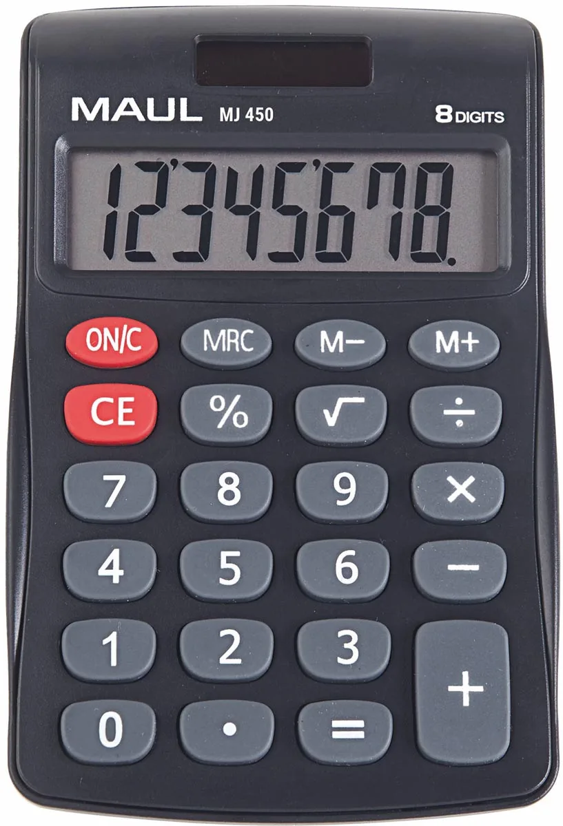 MAUL bureaurekenmachine MJ 450, junior, zwart — bureaurekenmachines zonder telrol