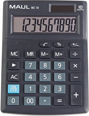 MAUL bureaurekenmachine MC 10, zwart — bureaurekenmachines zonder telrol