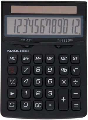 MAUL bureaurekenmachine ECO 850, zwart — bureaurekenmachines zonder telrol