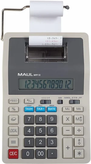MAUL bureaurekenmachine met telrol MPP 32 — bureaurekenmachines met telrol