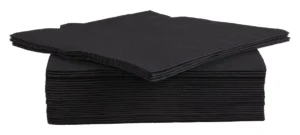 Cosy & Trendy servet, 38 x 38 cm, zwart, 40 stuks — cateringtoebehoren
