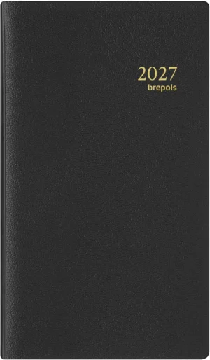 Brepols Interplan Genova, zwart, 2027 — zakagenda 2027