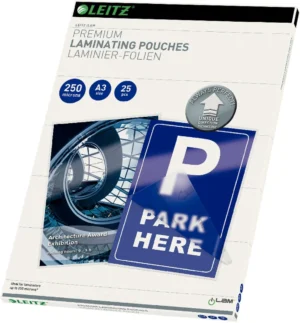 Leitz UDT lamineerhoes ft A3, 500 micron (2 x 250 micron), pak van 25 stuks — toebehoren voor lamineermachines