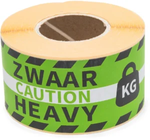 Rillprint etiketten Zwaar, ft 46 x 125 mm, rol van 250 stuks — etiketten in kleinverpakking