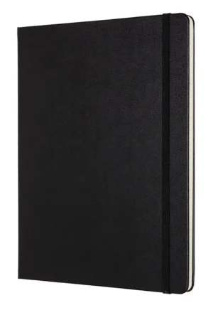 Moleskine notitieboek professional, ft 19 x 25 cm, gelijnd, harde cover, 189 blad, zwart — detail 2