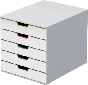 Durable Ladeblok Varicolor, 5 laden, wit meubel — ladenblok