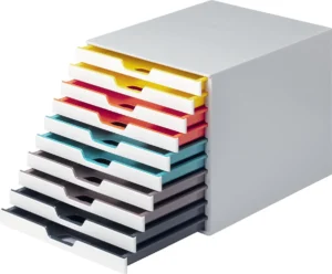 Durable Ladeblok Varicolor, 10 laden, wit meubel — detail 2