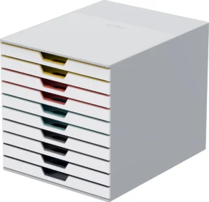 Durable Ladeblok Varicolor, 10 laden, wit meubel — ladenblok