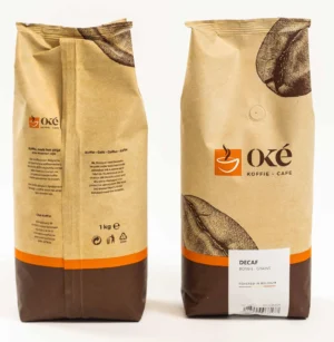 Zak OKE Koffie koffiebonen Deca van 1 kg voor de koffieautomaat