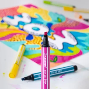 STABILO Pen 68 viltstift MAX ARTY - etui van 6 stuks, assorti — productfoto 2