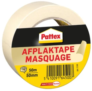 Pattex afplaktape, lengte 50 m, breedte 50 mm — plakband voor specifiek gebruik