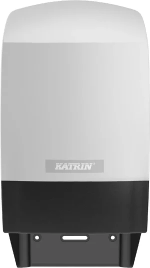 Witte Katrin Inclusive toiletpapierdispenser voor 2 rollen met transparante zijkanten
