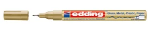 edding e-780 CR glanslakmarker in goud met metalen ronde punt
