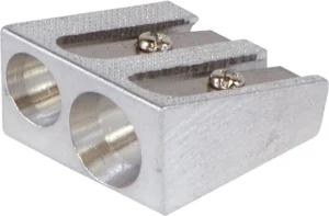 OFFICE products potloodslijper, 2 gaats, uit metaal — potloodslijpers zonder reservoir