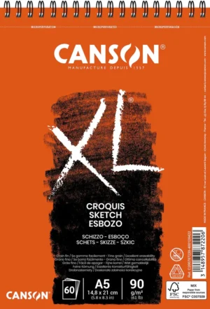 Canson schetsboek XL, 90 g/m², ft A5, 60 vel — schetsblok